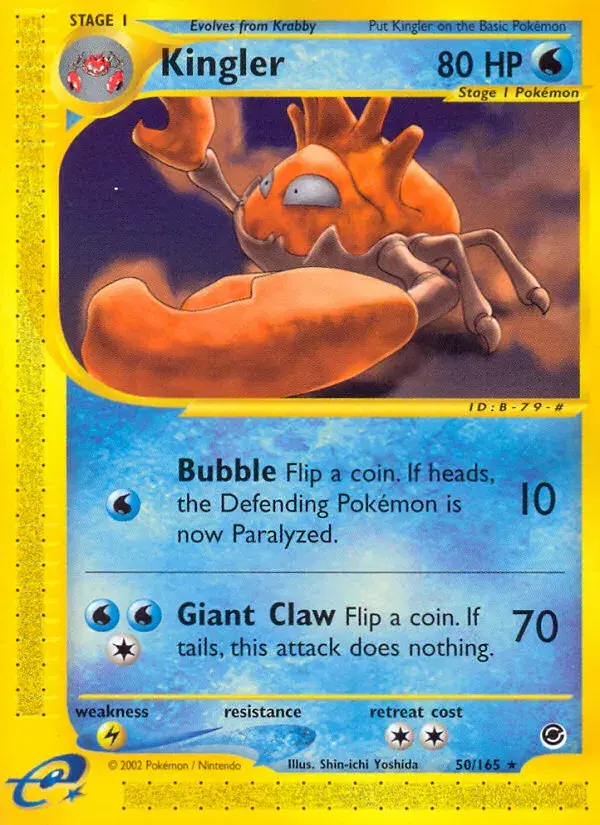 Kingler Expedition Base Set 50