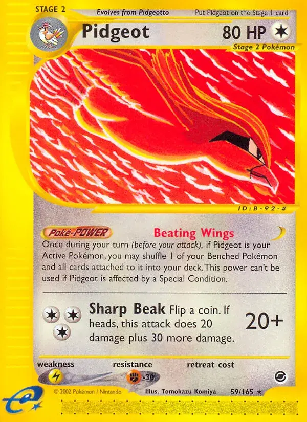 Pidgeot Expedition Base Set 59