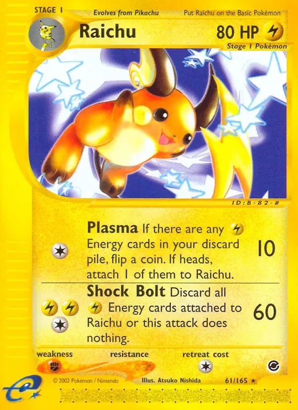 Raichu Expedition Base Set 61