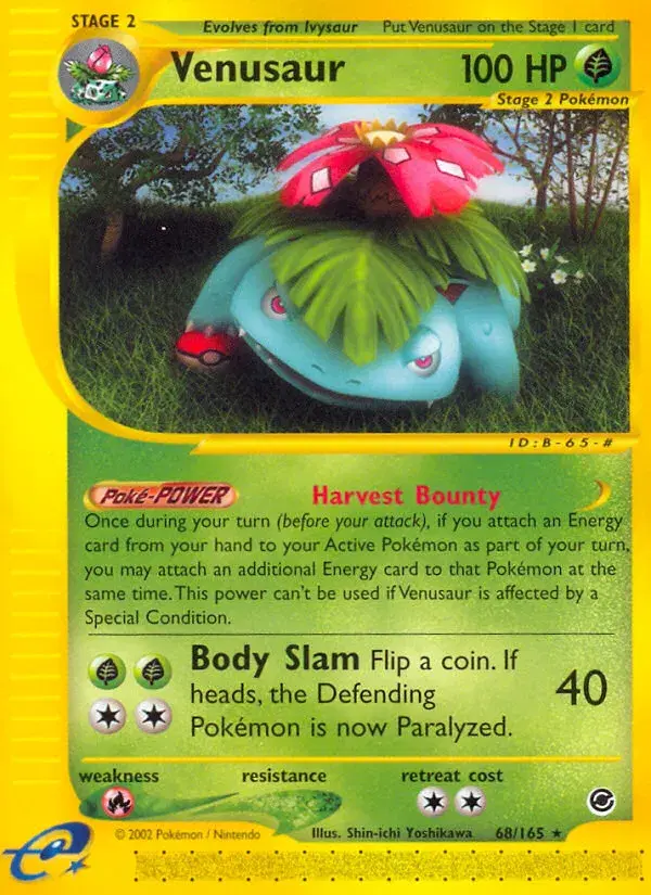 Venusaur Expedition Base Set 68