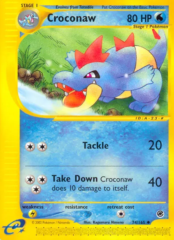 Croconaw Expedition Base Set 74