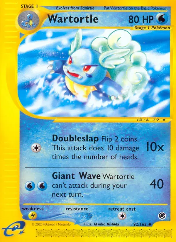 Wartortle Expedition Base Set 92