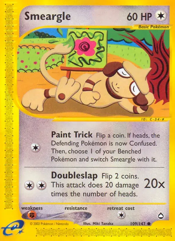 Smeargle Aquapolis 109