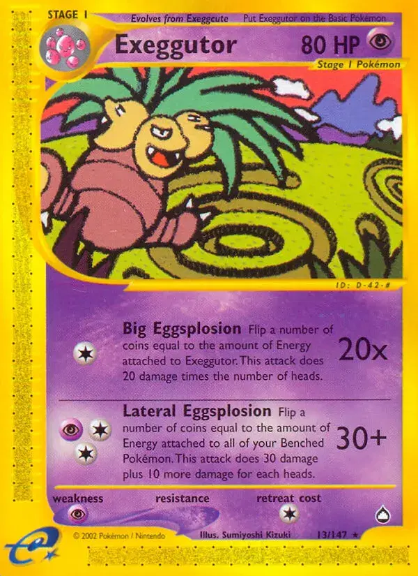 Exeggutor Aquapolis 13