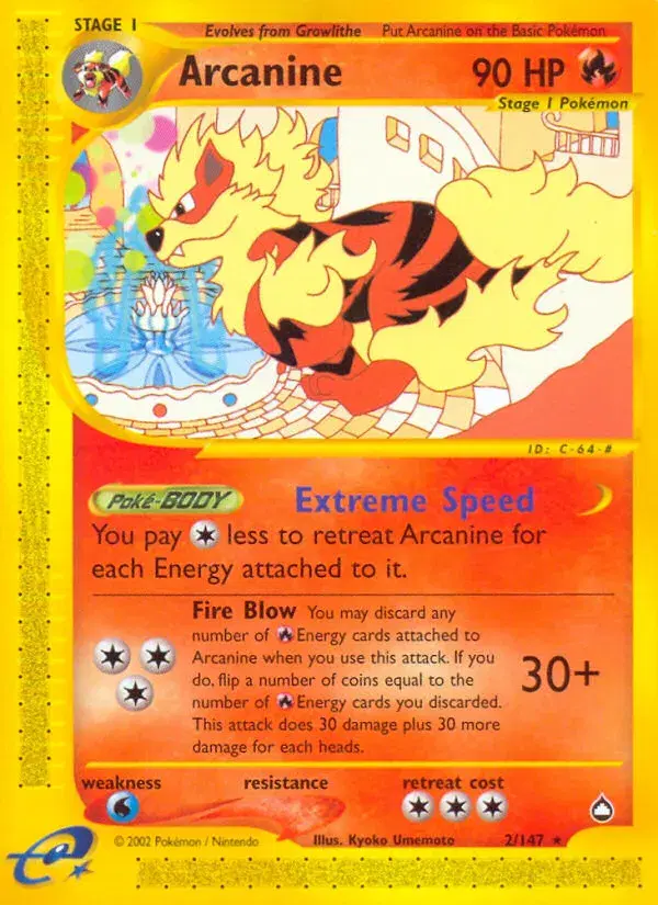 Arcanine Aquapolis 2