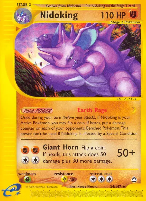 Nidoking Aquapolis 24