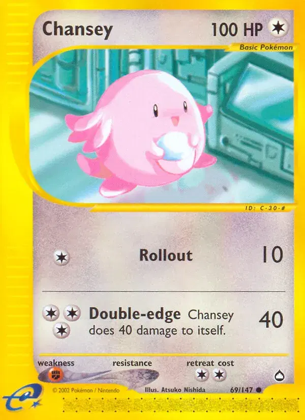 Chansey Aquapolis 69