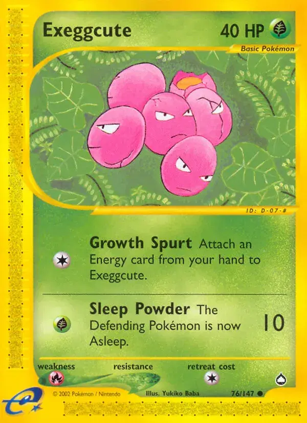 Exeggcute Aquapolis 76