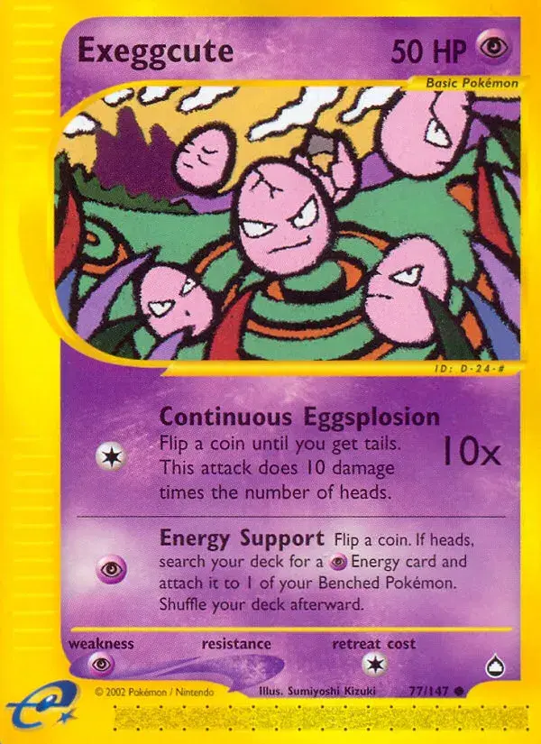 Exeggcute Aquapolis 77
