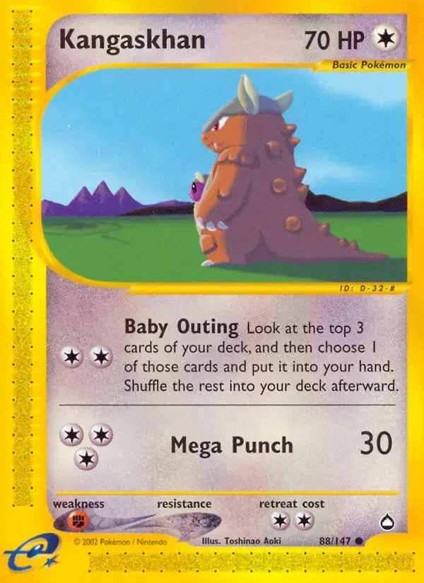 Kangaskhan Aquapolis 88