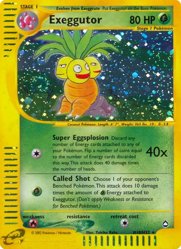 Exeggutor Aquapolis H10