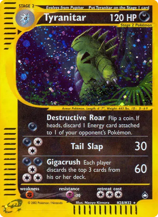 Tyranitar Aquapolis H28
