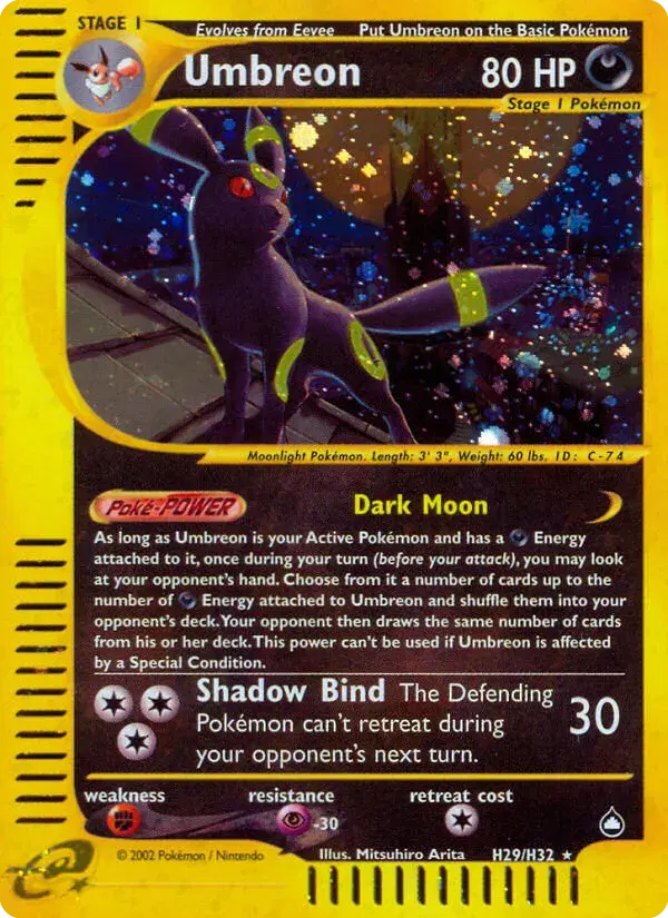 Umbreon Aquapolis H29
