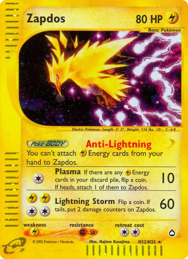Zapdos Aquapolis H32