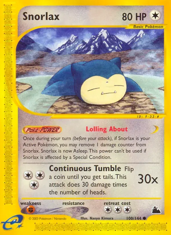 Snorlax Skyridge 100
