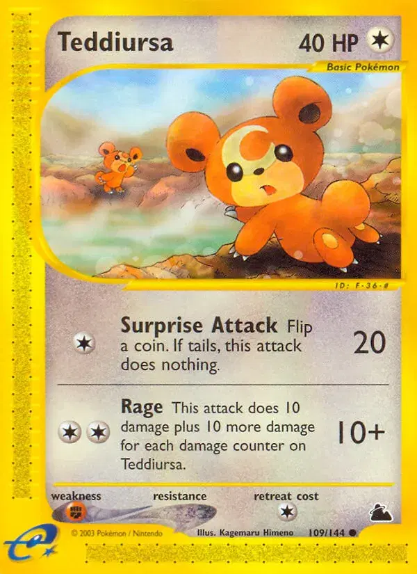 Teddiursa Skyridge 109