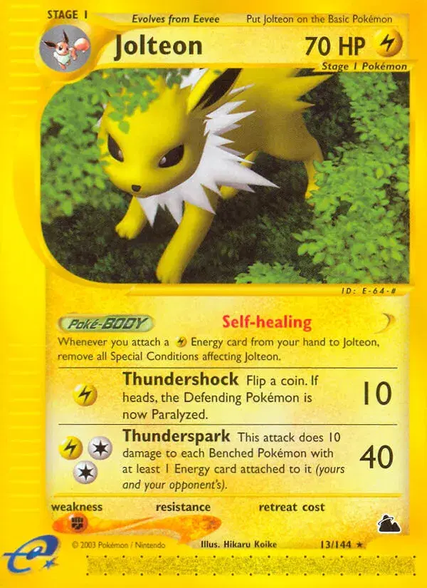 Jolteon Skyridge 13