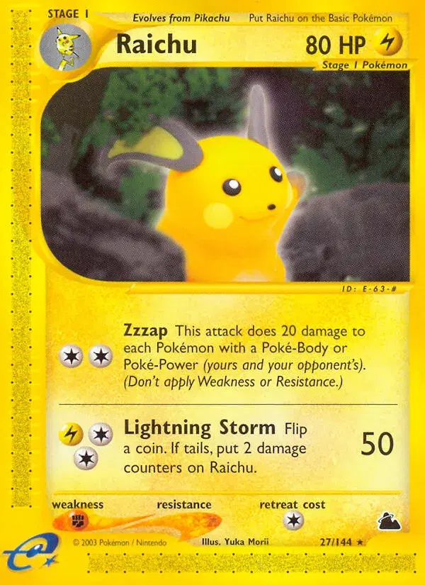 Raichu Skyridge 27