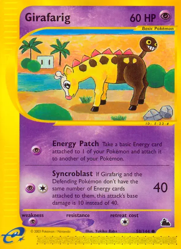 Girafarig Skyridge 58