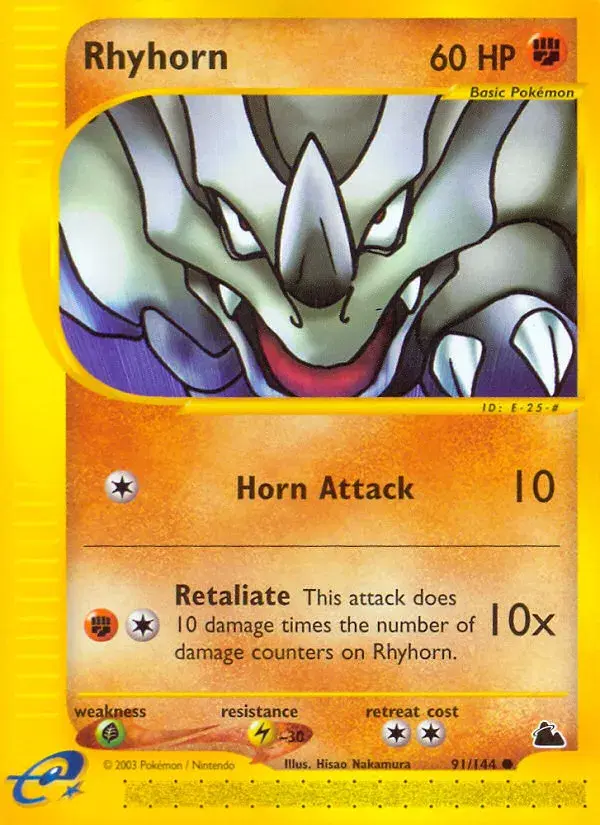Rhyhorn Skyridge 91