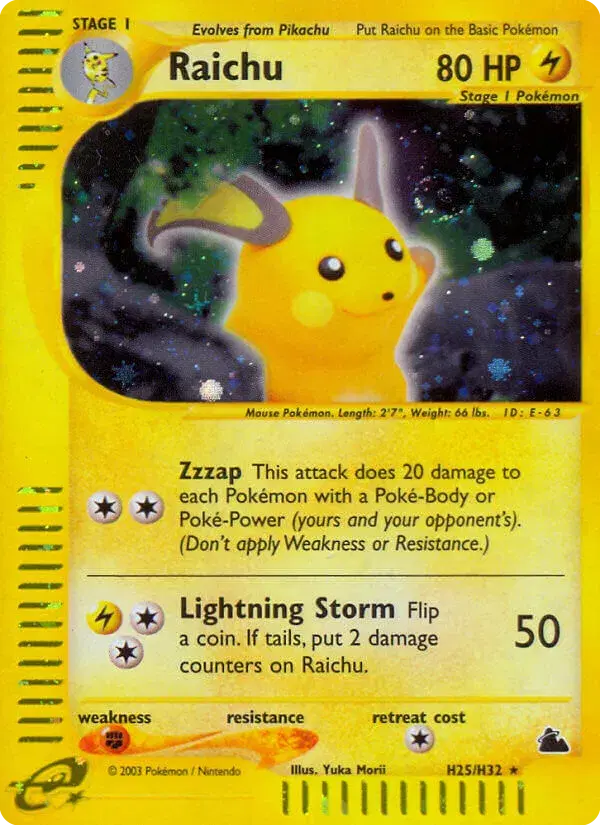 Raichu Skyridge H25
