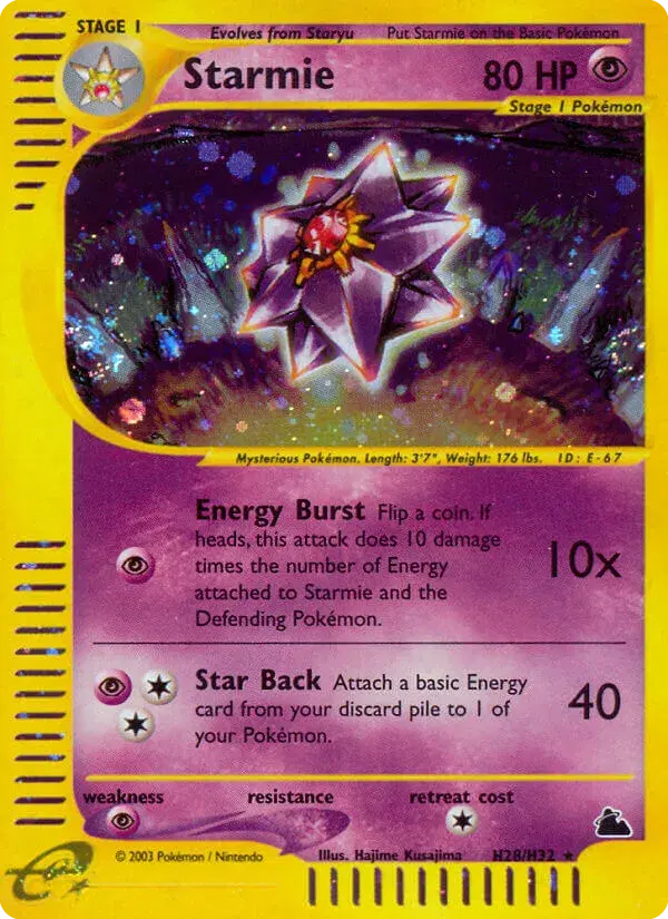 Starmie Skyridge H28
