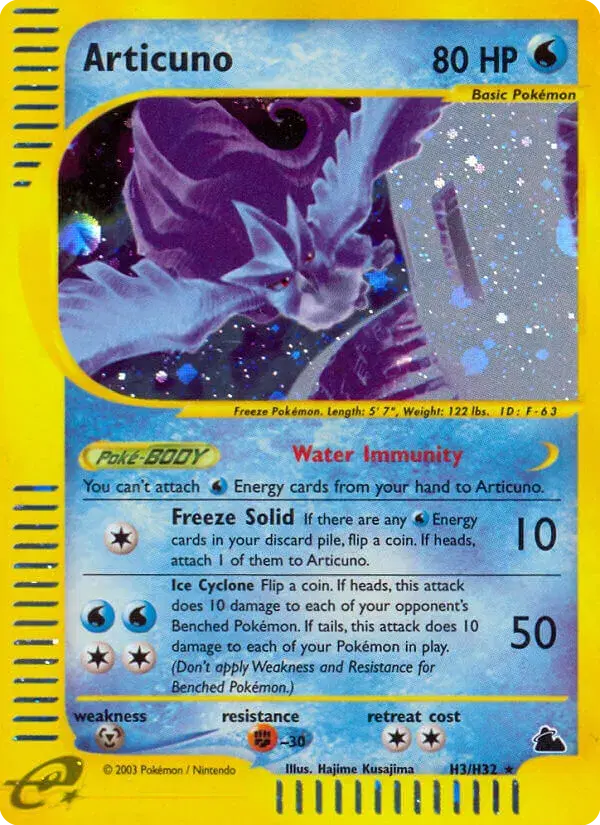 Articuno Skyridge H3