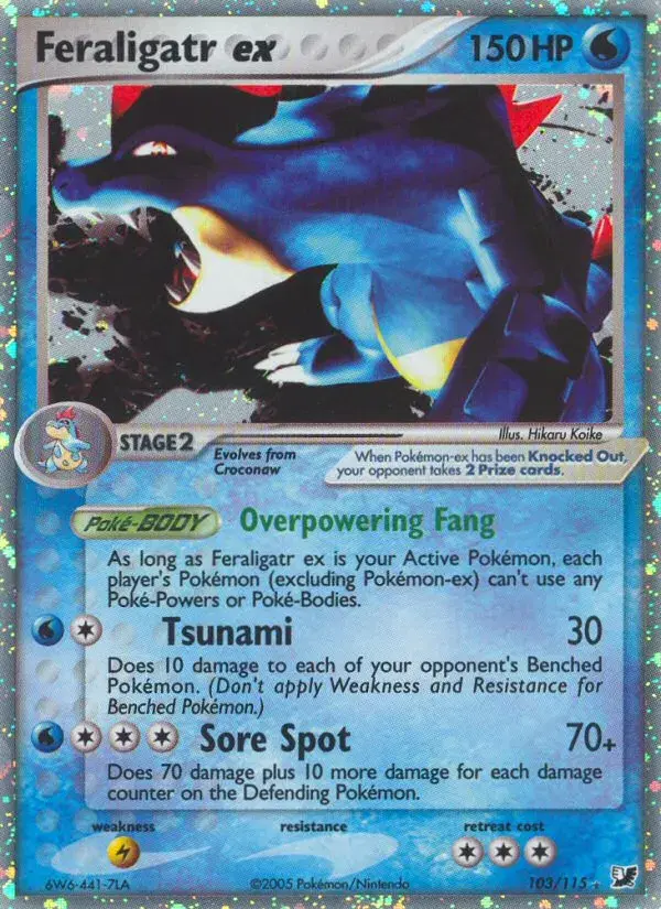 Feraligatr ex Unseen Forces 103