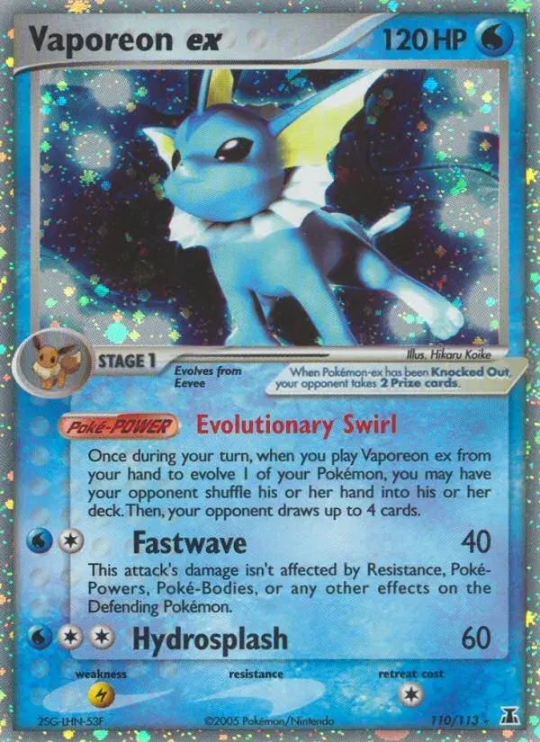 Vaporeon ex Delta Species 110