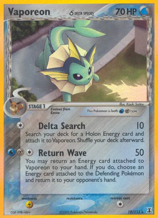 Vaporeon δ Delta Species 18
