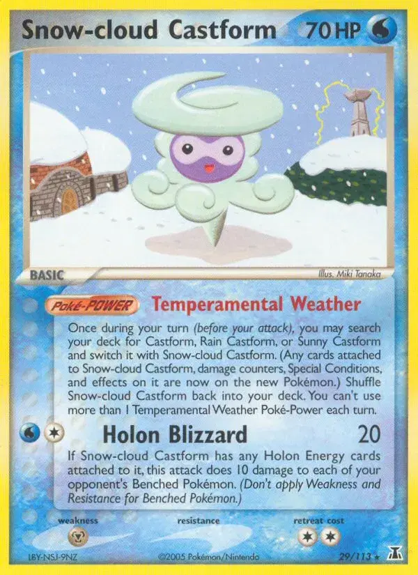Snow-cloud Castform Delta Species 29