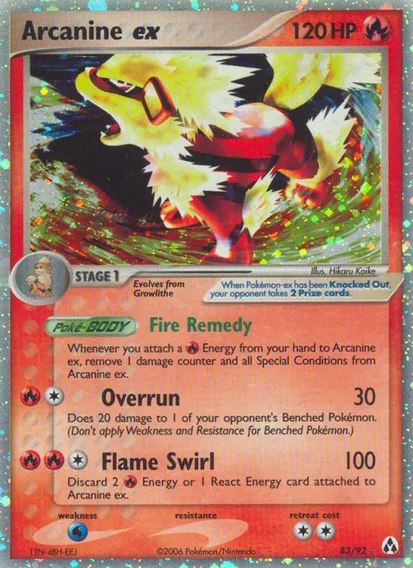 Arcanine ex Legend Maker 83