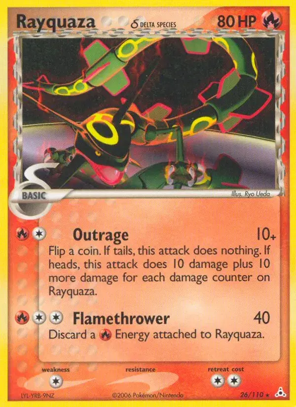Rayquaza δ Holon Phantoms 26