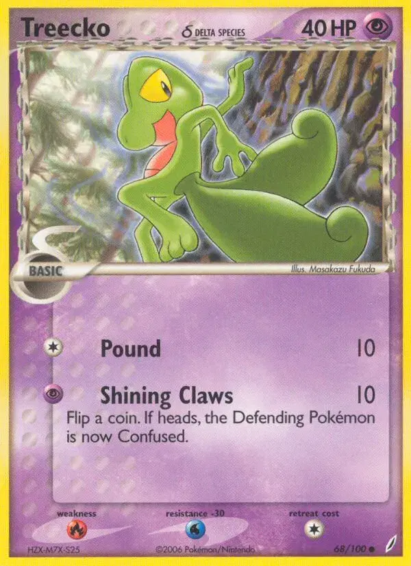 Treecko δ Crystal Guardians 68