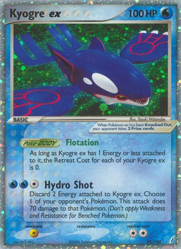 Kyogre ex Crystal Guardians 95