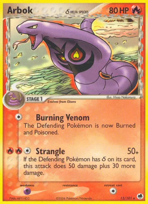 Arbok δ Dragon Frontiers 13