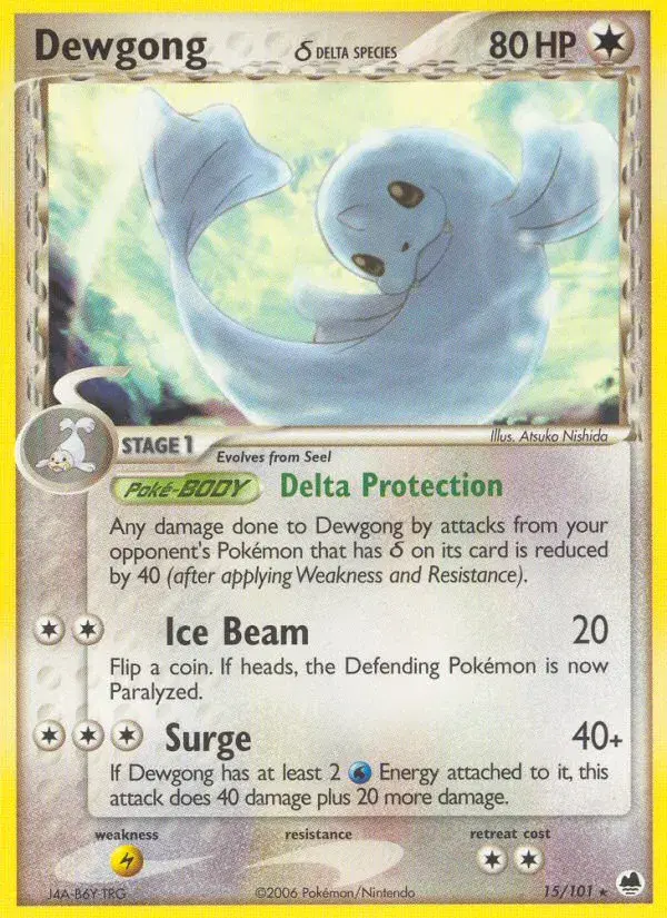 Dewgong δ Dragon Frontiers 15