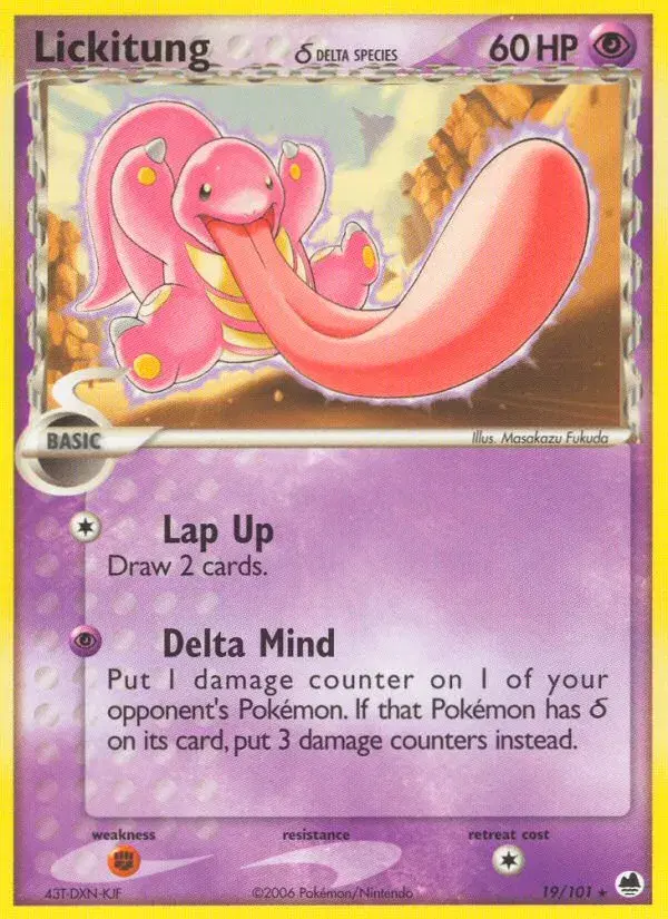 Lickitung δ Dragon Frontiers 19
