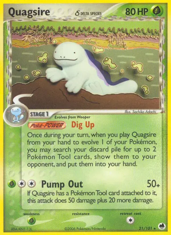 Quagsire δ Dragon Frontiers 21