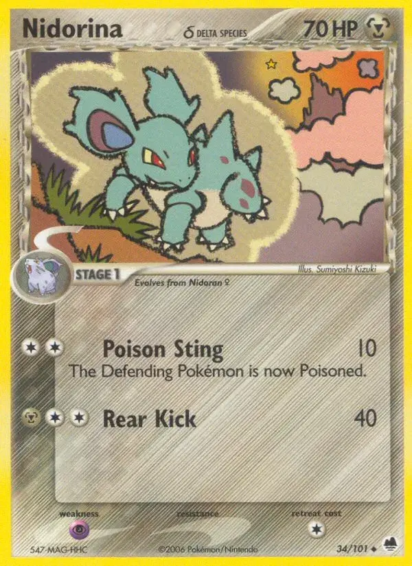 Nidorina δ Dragon Frontiers 34