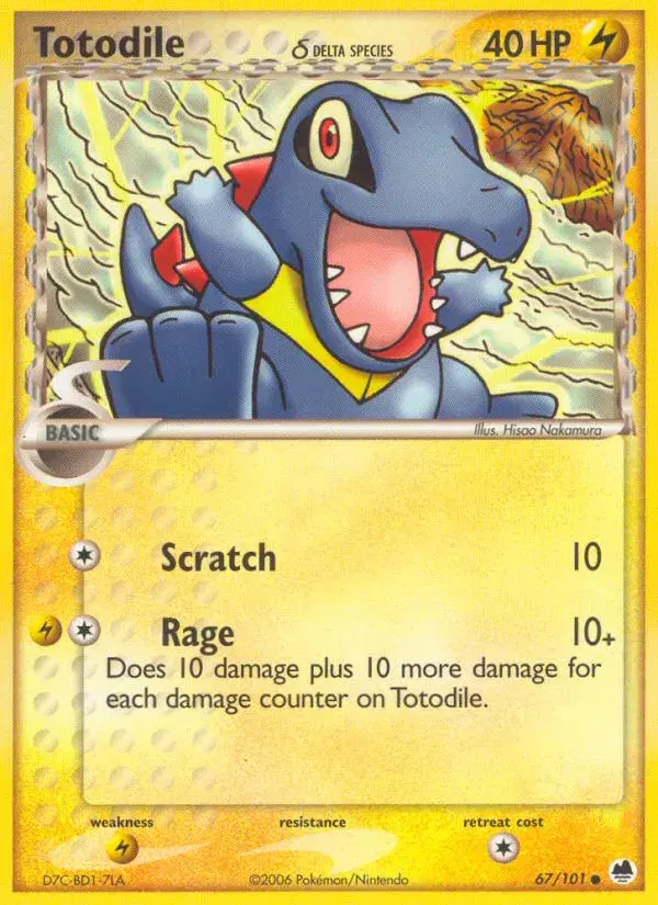Totodile δ Dragon Frontiers 67