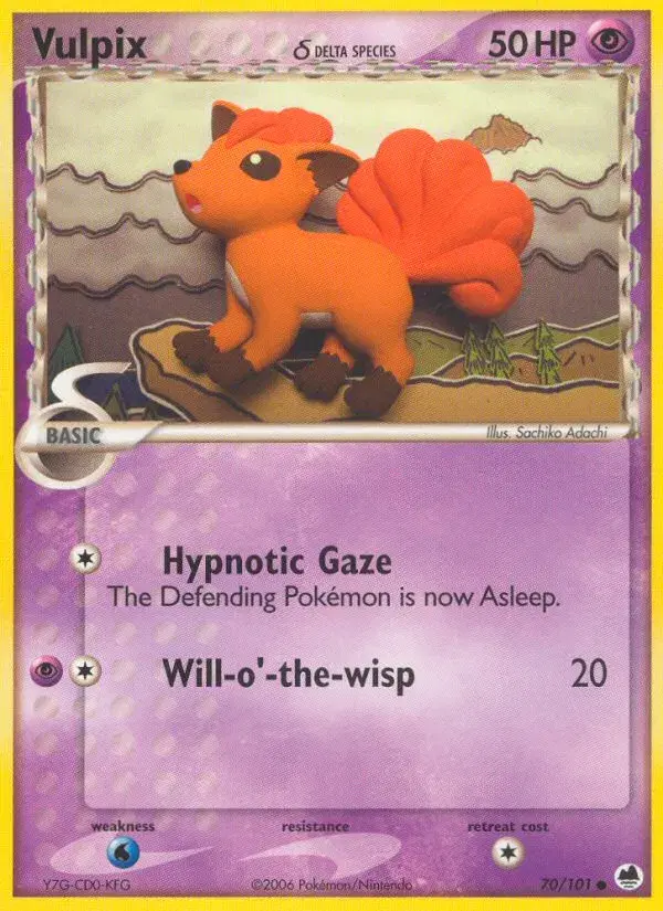 Vulpix δ Dragon Frontiers 70