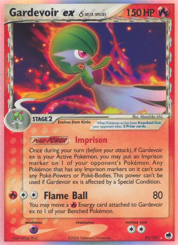 Gardevoir ex δ Dragon Frontiers 93