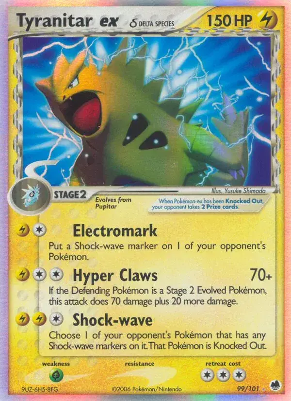 Tyranitar ex δ Dragon Frontiers 99