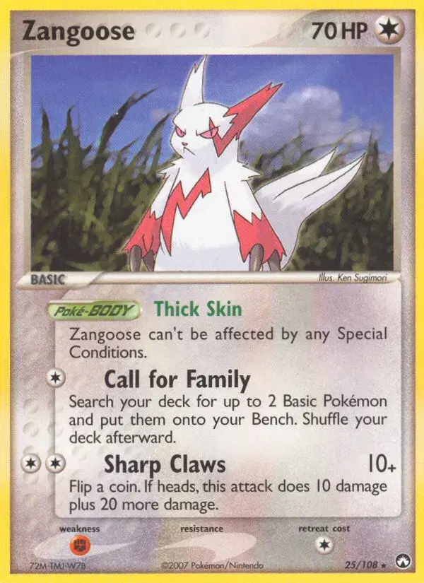 Zangoose Power Keepers 25