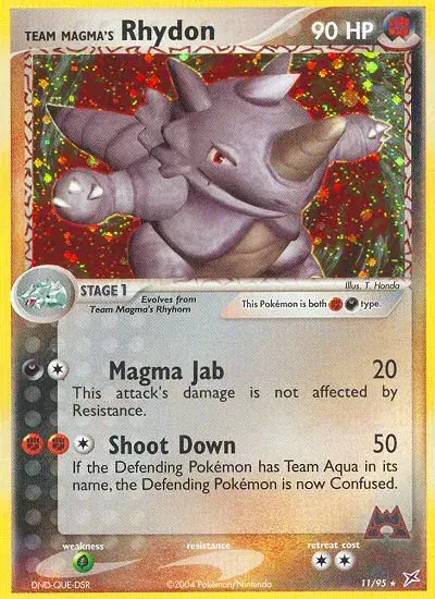 Team Magma's Rhydon Team Magma vs Team Aqua 11