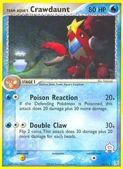 Team Aqua's Crawdaunt Team Magma vs Team Aqua