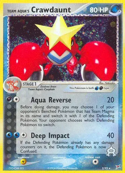 Team Aqua's Crawdaunt Team Magma vs Team Aqua 2