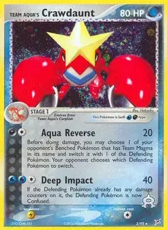 Team Aqua's Crawdaunt Team Magma vs Team Aqua