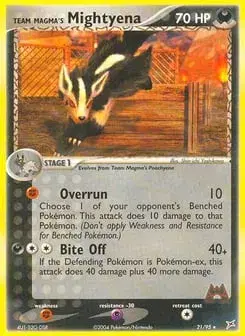 Team Magma's Mightyena Team Magma vs Team Aqua